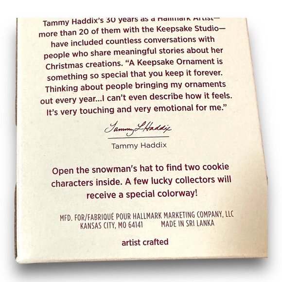 Hallmark Keepsake Cookie Jar Surprise Ornament Set With Santa & Snowman Miniatur - Picture 7 of 13